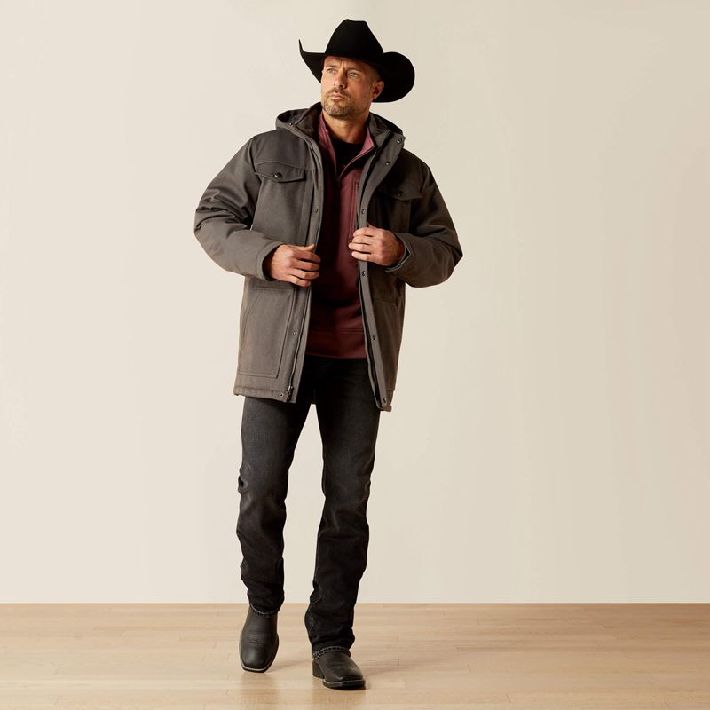 Ariat Abilene Parka Grise Homme | SDA-91739181