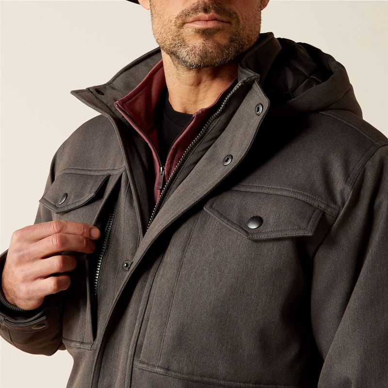 Ariat Abilene Parka Grise Homme | SDA-91739181