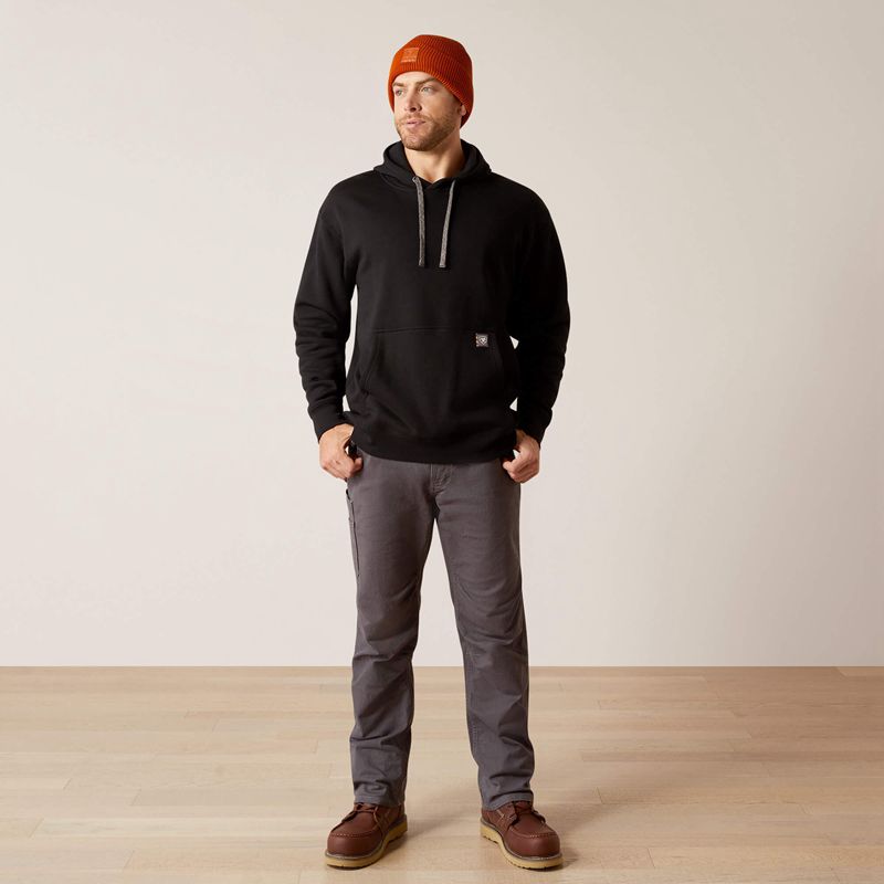 Ariat Rebar Workman Chainsaw Hoodie Noir Homme | MTB-13376657