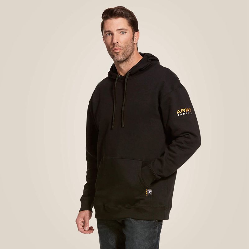 Ariat Rebar Workman Hoodie Noir Homme | DXF-53982347