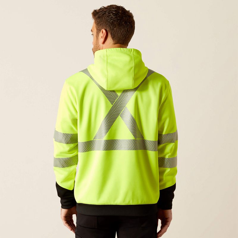 Ariat Rebar Hi-Vis Hoodie Jaune Homme | BOC-30865361