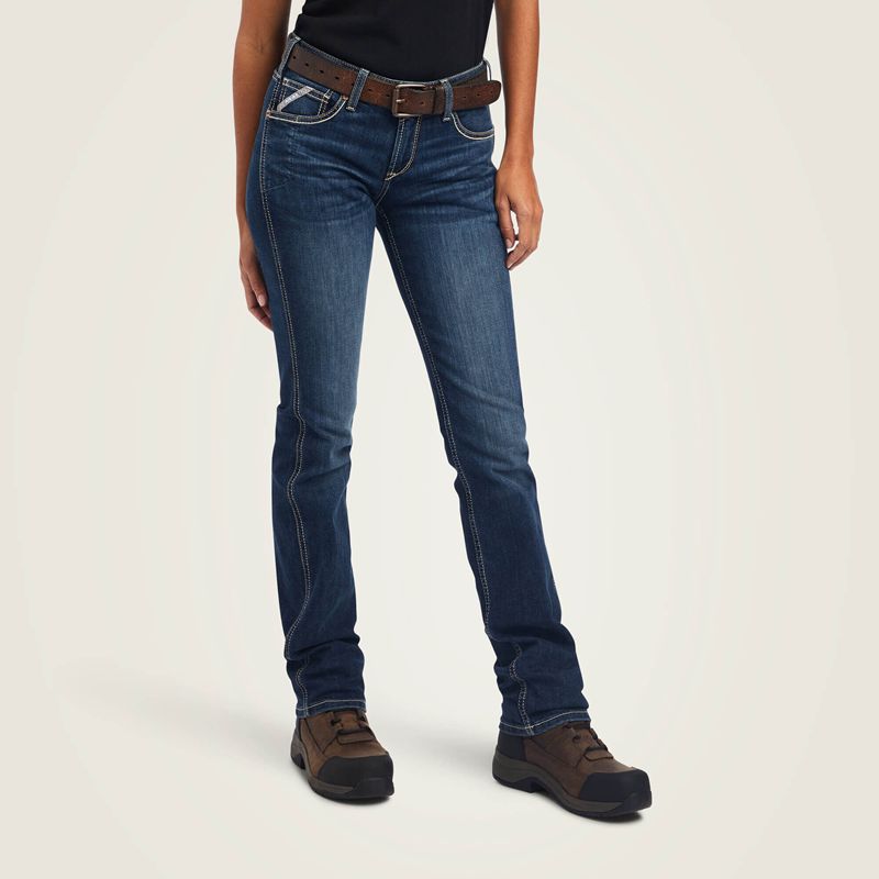 Ariat Rebar Riveter Straight Jean Atlanta Femme | HZH-74861618