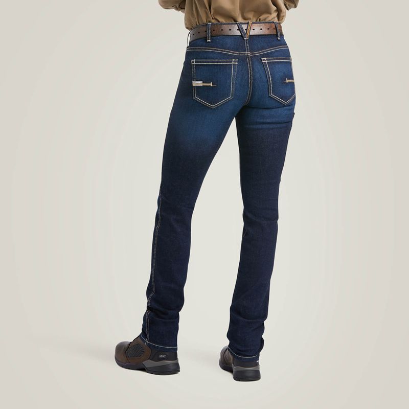 Ariat Rebar Perfect Rise Work Flex Riveter Slim Leg Jean Frances Femme | IBE-31493389