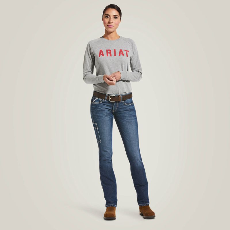 Ariat Rebar Durastretch Riveter Straight Leg Jean Nightride Femme | MJW-92708667