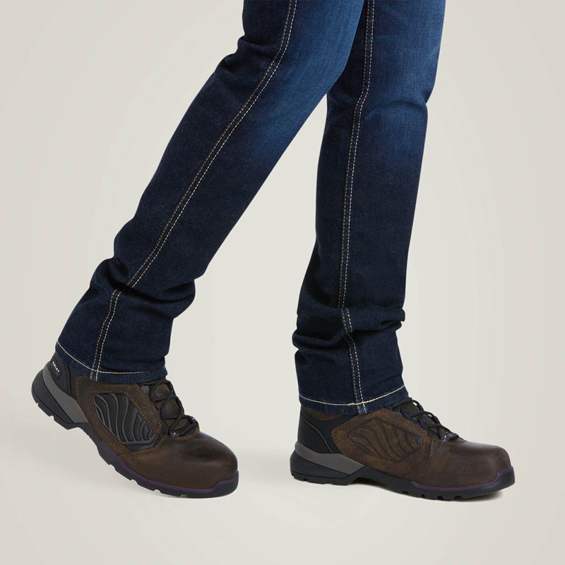 Ariat Rebar Perfect Rise Work Flex Riveter Slim Leg Jean Frances Femme | IBE-31493389