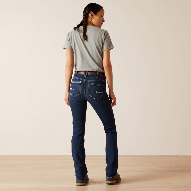 Ariat Rebar Durastretch Double Front Straight Jean Riveter Femme | YKY-76186478