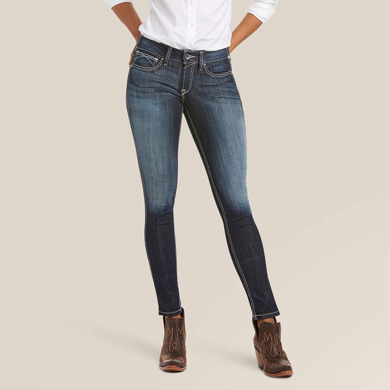 Ariat R.E.A.L. Mid Rise Stretch Outseam Ella Skinny Jean Celestial Femme | FIF-41024511