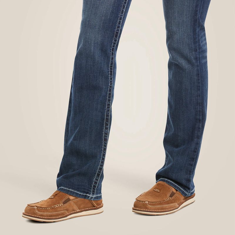 Ariat R.E.A.L. Mid Rise Stretch Ivy Stackable Straight Leg Jean Dresden Femme | OCP-35249819