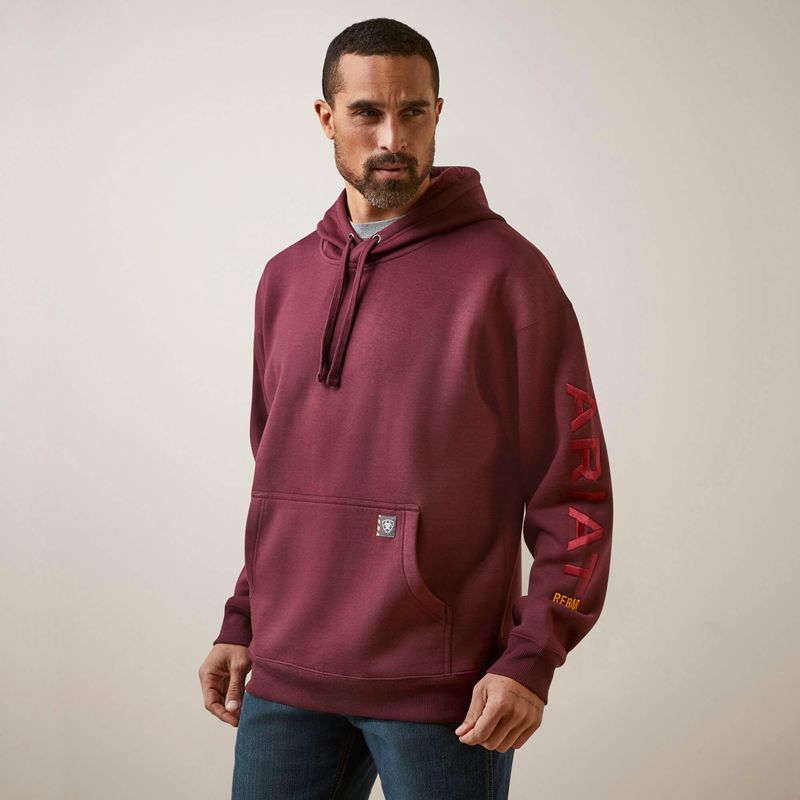 Ariat Rebar Graphic Hoodie Grise Homme | AKN-98987642