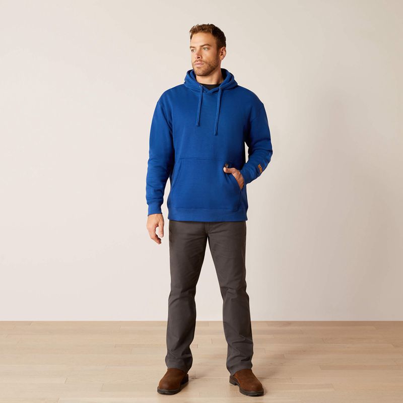 Ariat Rebar Graphic Hoodie Bleu Homme | XRO-61749554