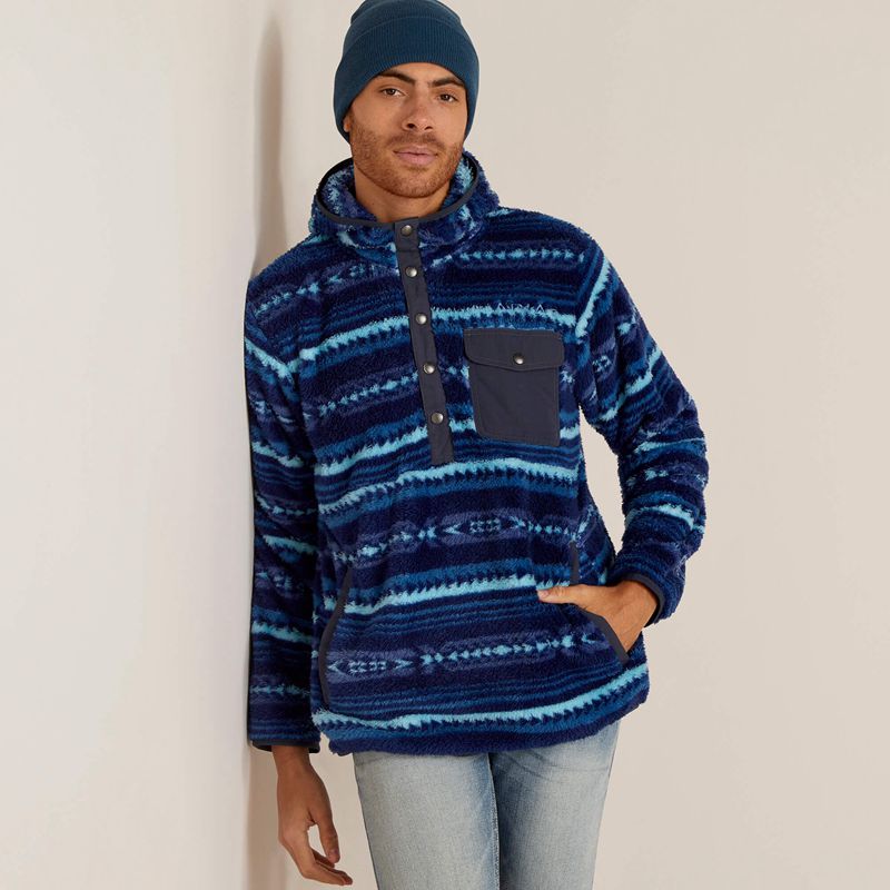 Ariat Polar Bear Fleece Hoodie Bleu Homme | CDA-56063791