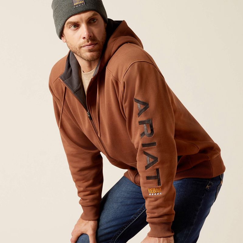 Ariat Rebar All-Weather Full Zip Hoodie Aztec Homme | PEI-30956448