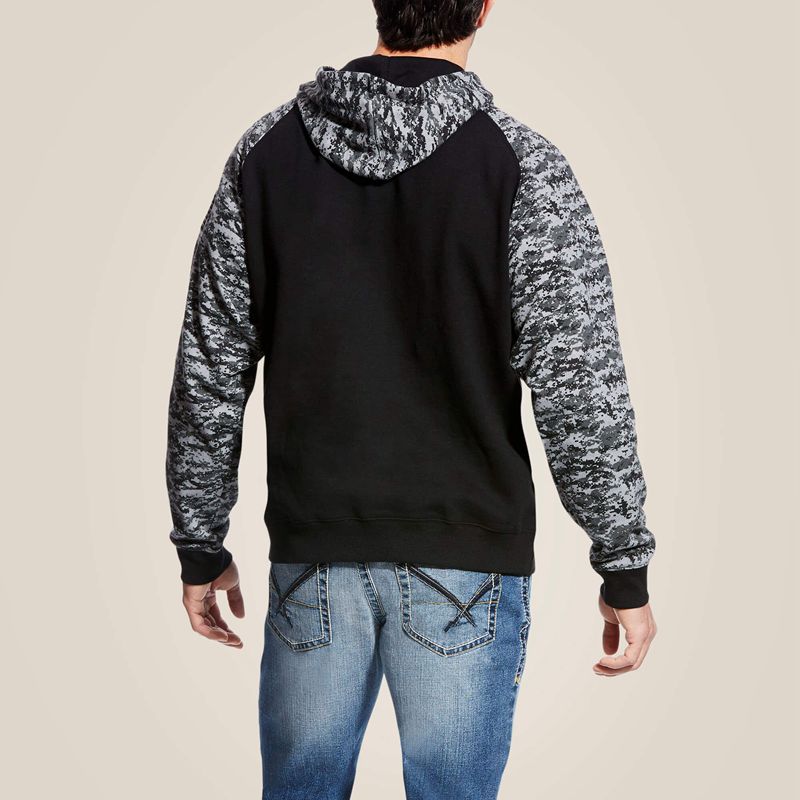 Ariat Patriot Hoodie Noir Camouflage Homme | ECX-74157720