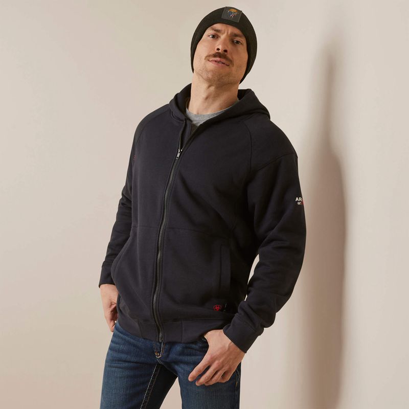 Ariat Fr Rev Shock Fire Hoodie Noir Homme | SSQ-21837917