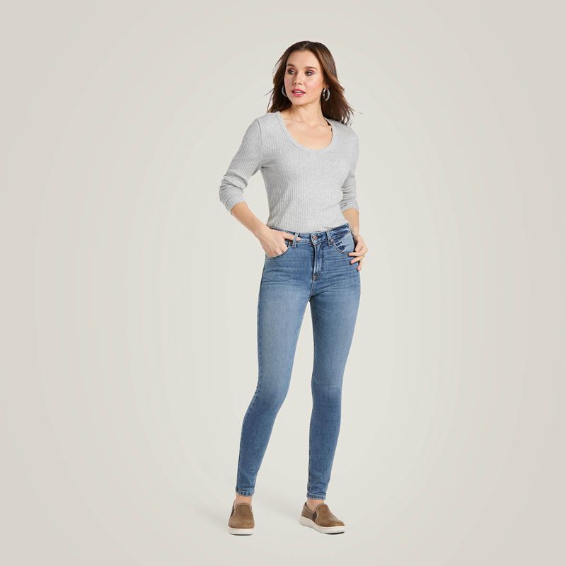 Ariat Premium High Rise Skinny Jean Stretch Asmu Cameroon Femme | AKM-43375437