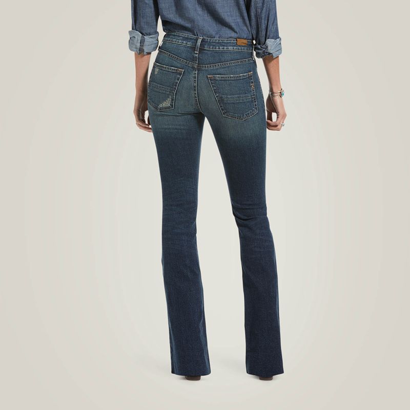 Ariat Premium High Rise Flare Jean Bleu Femme | OXP-64925475