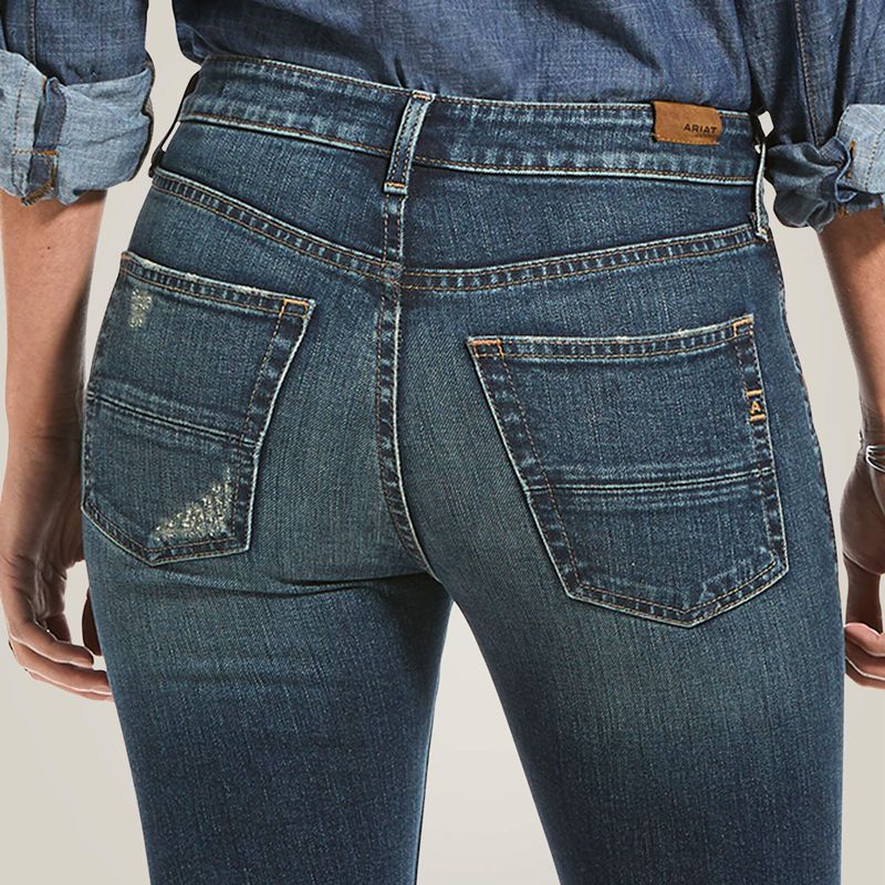 Ariat Premium High Rise Flare Jean Bleu Femme | OXP-64925475