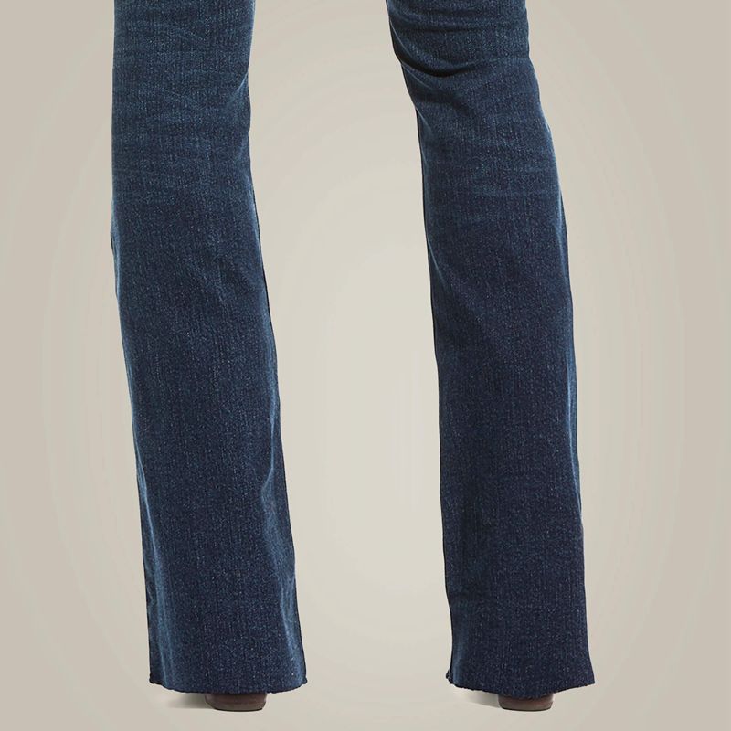 Ariat Premium High Rise Flare Jean Bleu Femme | OXP-64925475