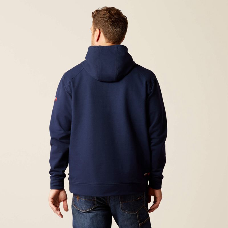 Ariat Fr Solid Hoodie Bleu Marine Homme | YFZ-91609317