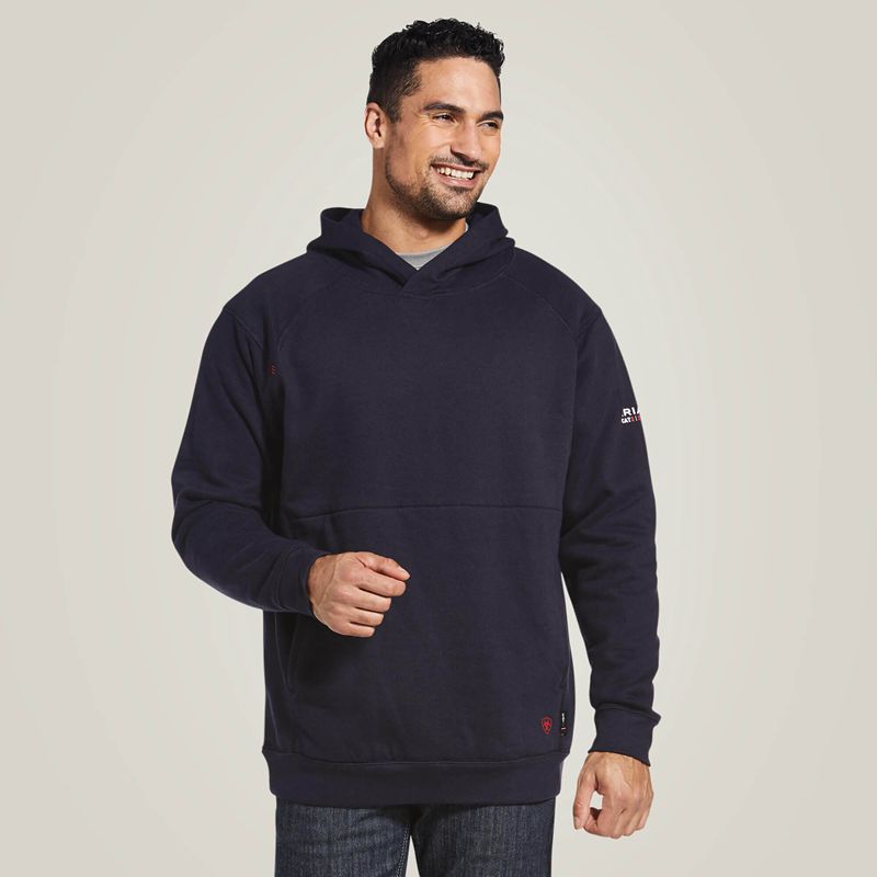 Ariat Fr Rev Pullover Hoodie Bleu Marine Homme | QXJ-81865397