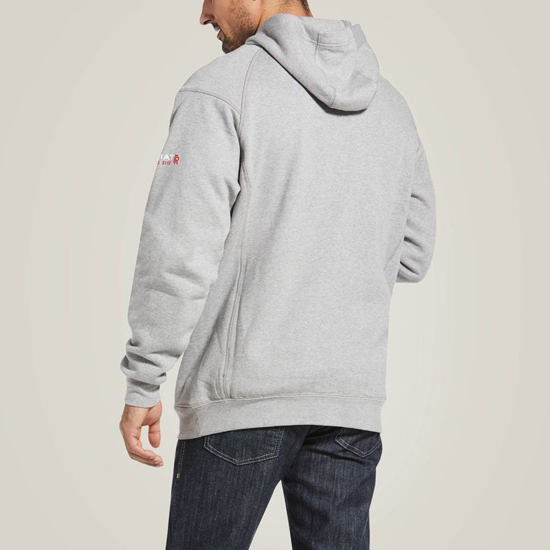 Ariat Fr Rev Pullover Hoodie Argent Homme | KMZ-16696173