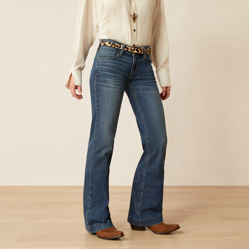 Ariat Mid Rise Olivia Trouser Jeans Columbia Femme | XAW-48456007