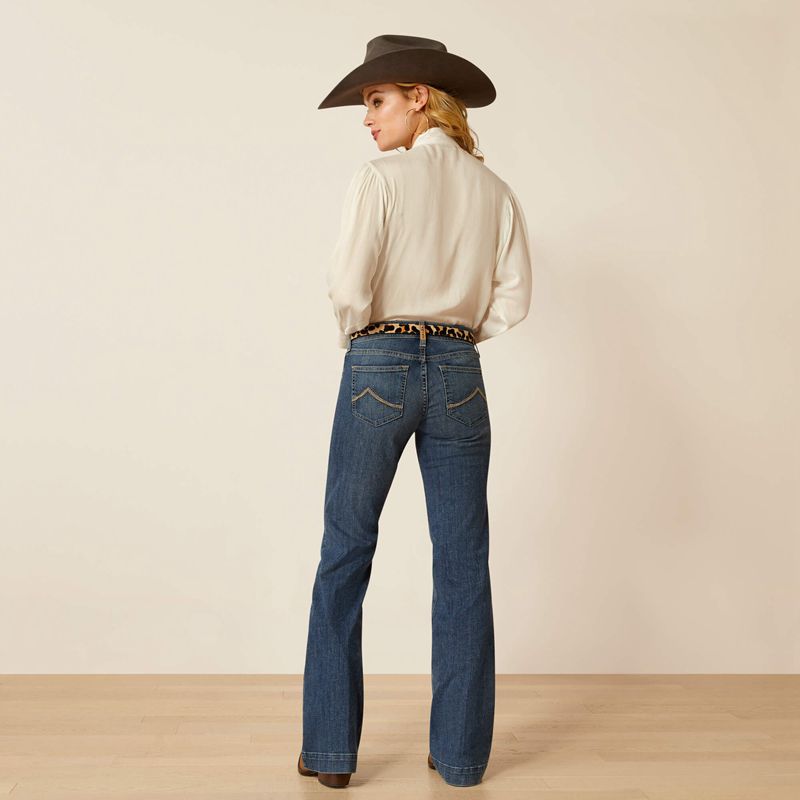 Ariat Mid Rise Olivia Trouser Jeans Columbia Femme | XAW-48456007