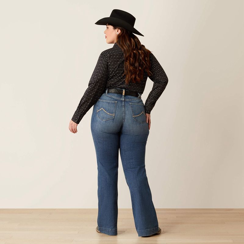 Ariat Mid Rise Olivia Trouser Jeans Columbia Femme | XAW-48456007