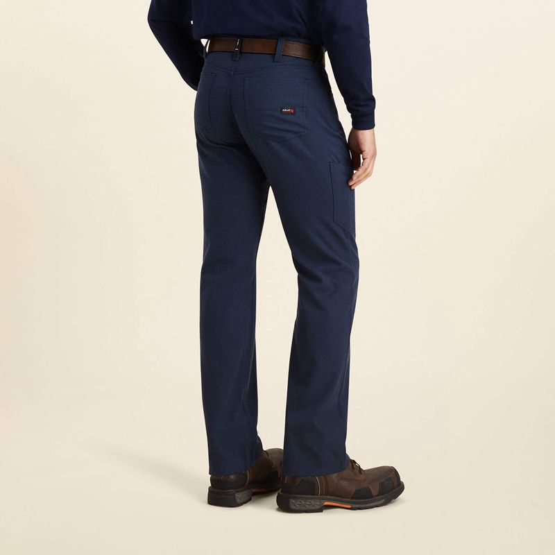 Ariat Fr M4 Relaxed Crossfire Straight Pant Bleu Marine Homme | ENM-00740310