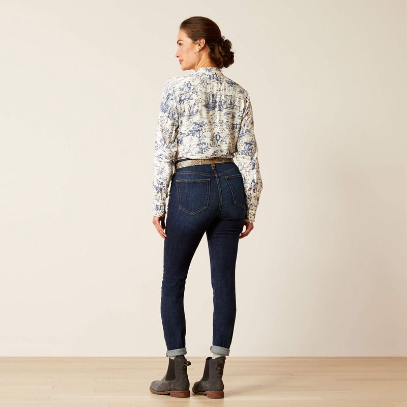 Ariat High Rise Bridle Skinny Jeans Puerto Rico Femme | GZZ-19490830