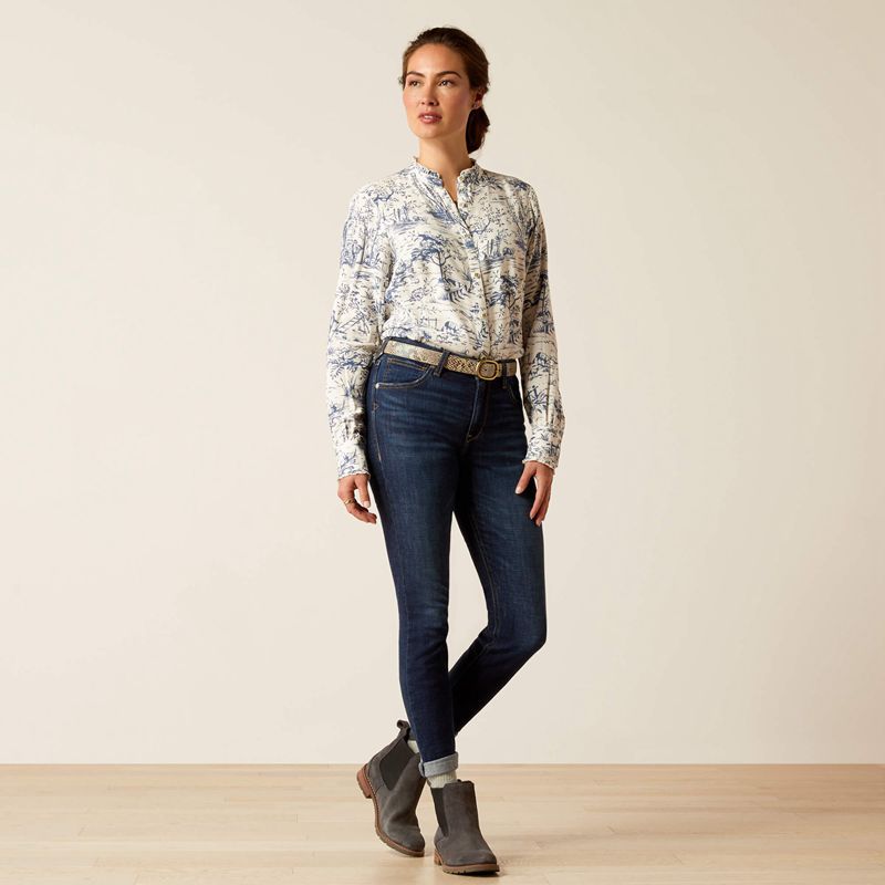 Ariat High Rise Bridle Skinny Jeans Puerto Rico Femme | GZZ-19490830