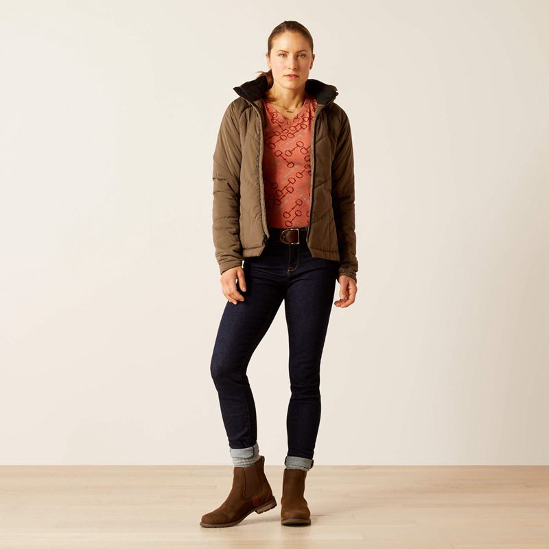 Ariat Zonal Insulated Jacket Canteen Femme | SXM-16024241