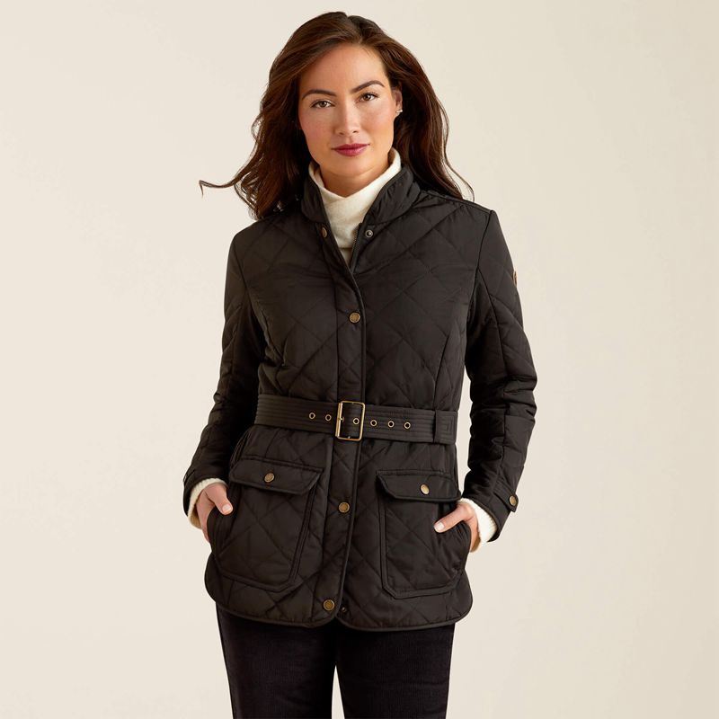 Ariat Woodside Jacket Noir Femme | KQN-52148648