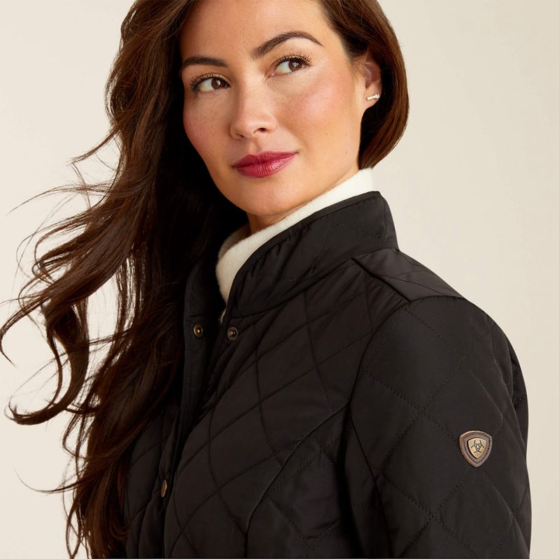 Ariat Woodside Jacket Noir Femme | KQN-52148648