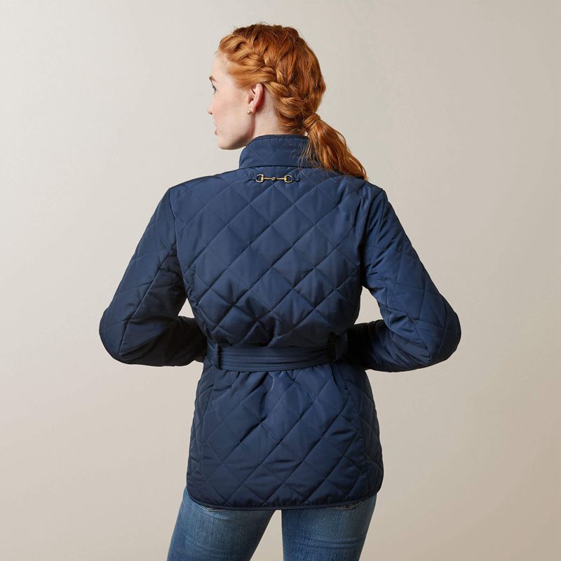 Ariat Woodside Jacket Bleu Marine Femme | UQY-57091557