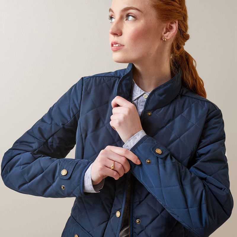 Ariat Woodside Jacket Bleu Marine Femme | UQY-57091557