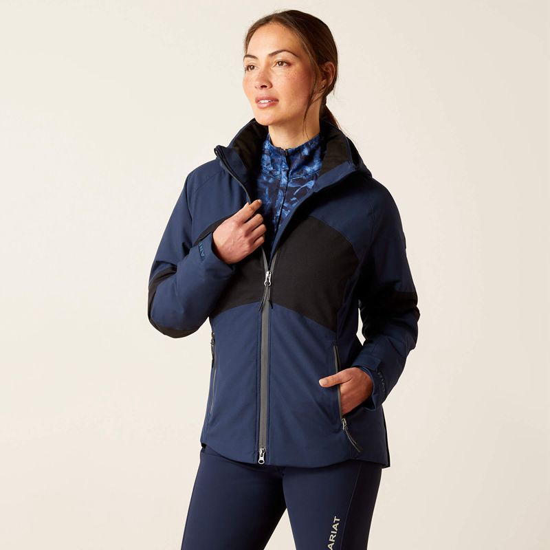 Ariat Valor Jacket Bleu Marine Femme | JHB-51307184