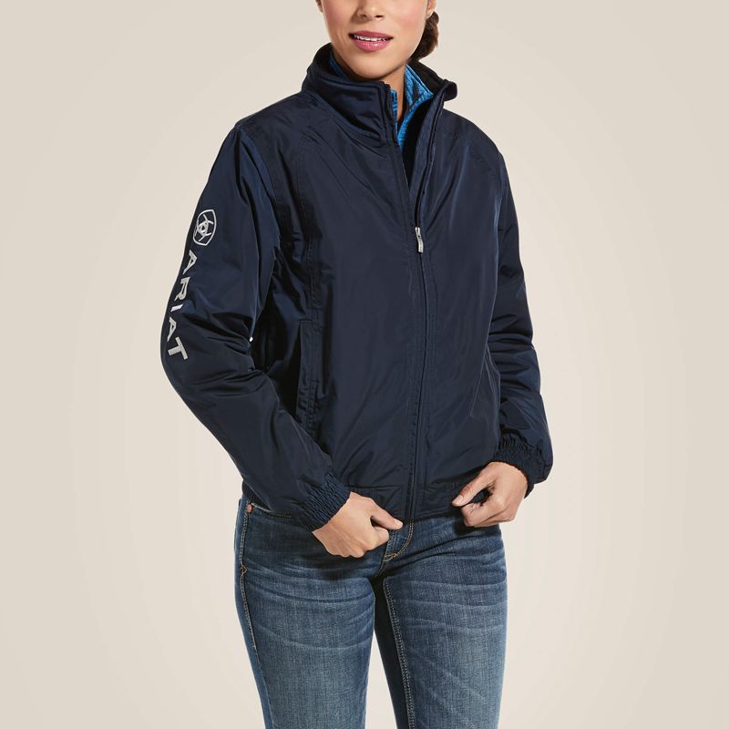 Ariat Stable Jacket Bleu Marine Femme | SWF-47218259