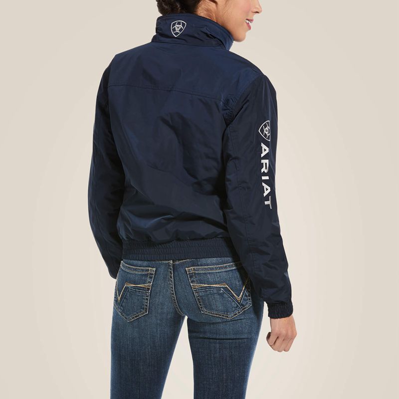 Ariat Stable Jacket Bleu Marine Femme | SWF-47218259