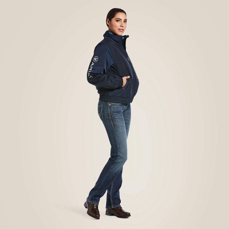 Ariat Stable Jacket Bleu Marine Femme | SWF-47218259