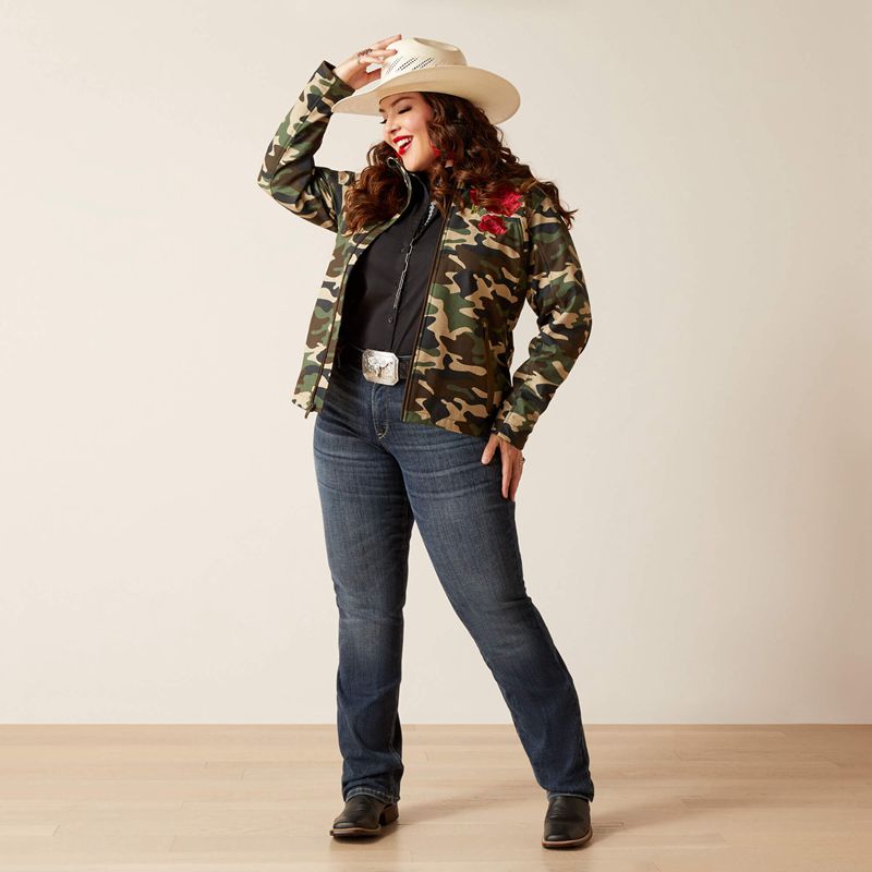 Ariat Team Softshell Rodeo Quincy Jacket Wild West Usa Femme | DAD-77437557