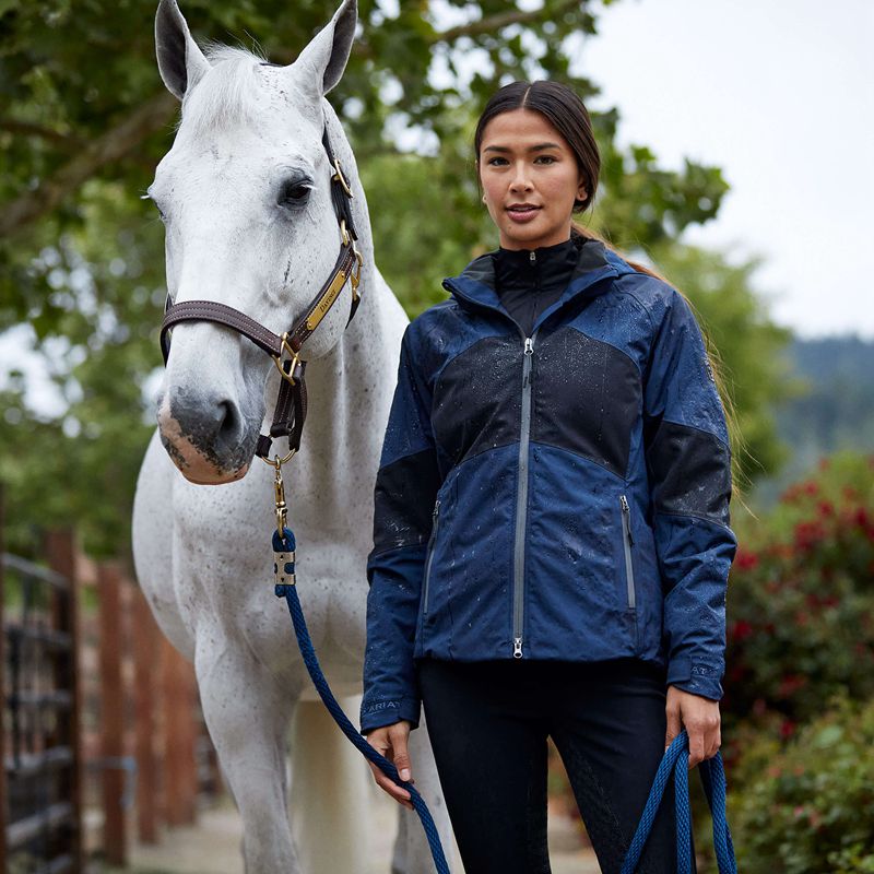 Ariat Valor Jacket Bleu Marine Femme | JHB-51307184