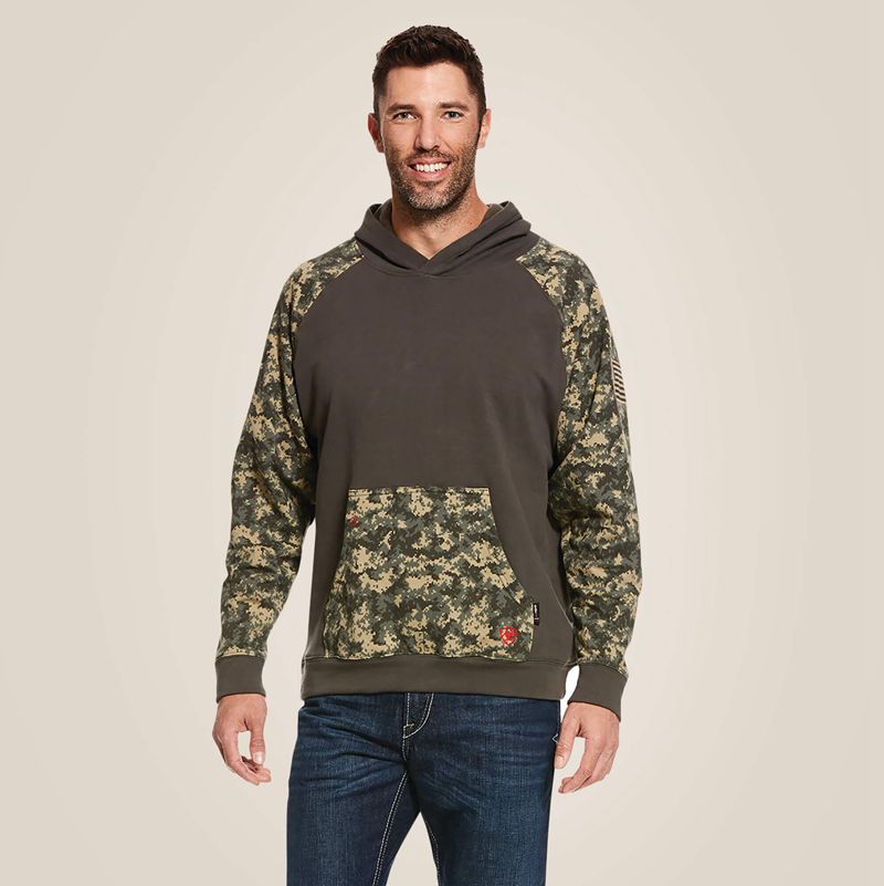 Ariat Fr Durastretch Patriot Hoodie Camouflage Homme | NFA-01198988