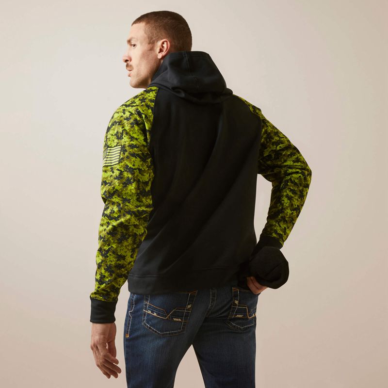 Ariat Fr Durastretch Patriot Hoodie Camouflage Homme | KQM-57459422