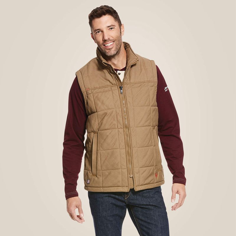 Ariat Fr Crius Insulated Vest Kaki Homme | FXQ-20599397