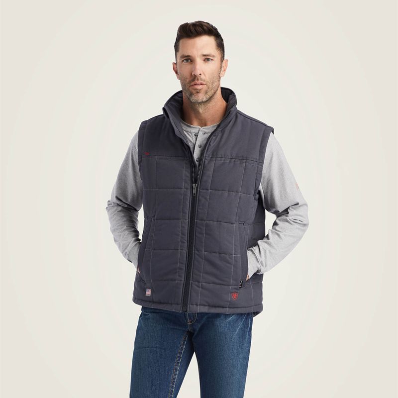 Ariat Fr Crius Insulated Vest Grise Homme | FRA-05737580