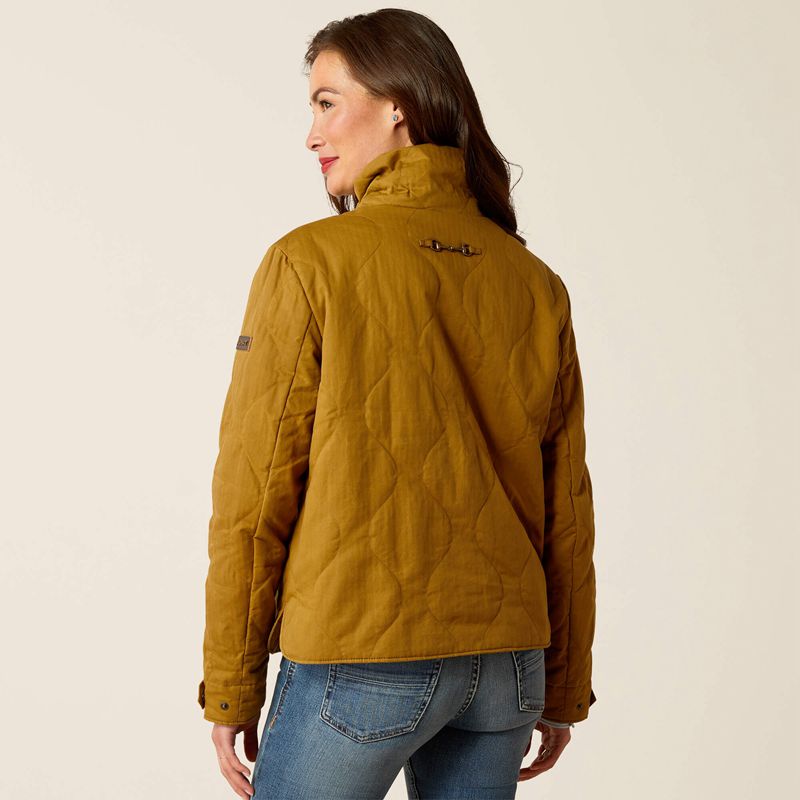 Ariat Rye Jacket Pecan Femme | OZR-11177226