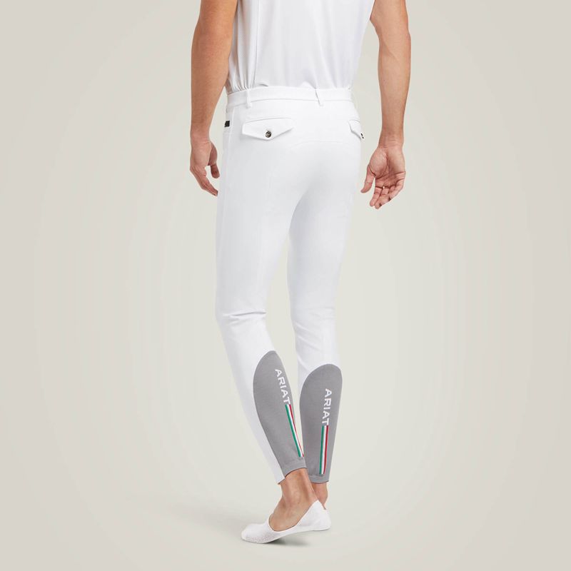 Ariat Speranza Knee Patch Breech Blanche Homme | KOS-65115937