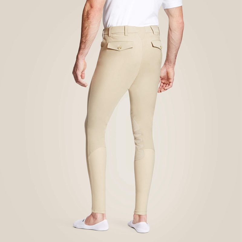 Ariat Heritage Knee Patch Breech Tan Homme | MJW-53440944