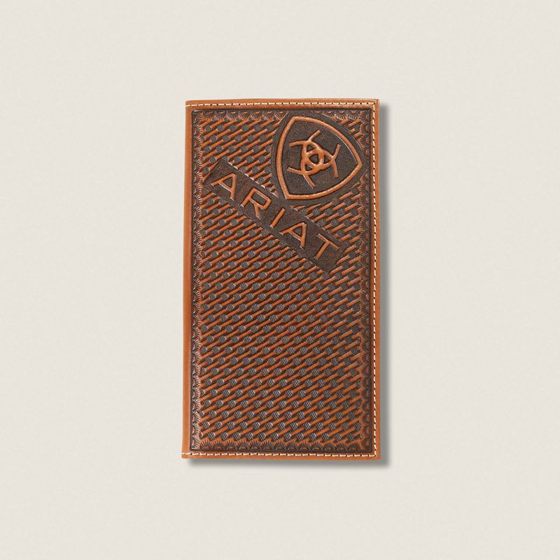 Ariat Weaved Rodeo Wallet Marron Homme | QOK-27410767